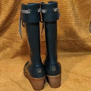 Sperry Top Sider Rain Boots, Green size 7